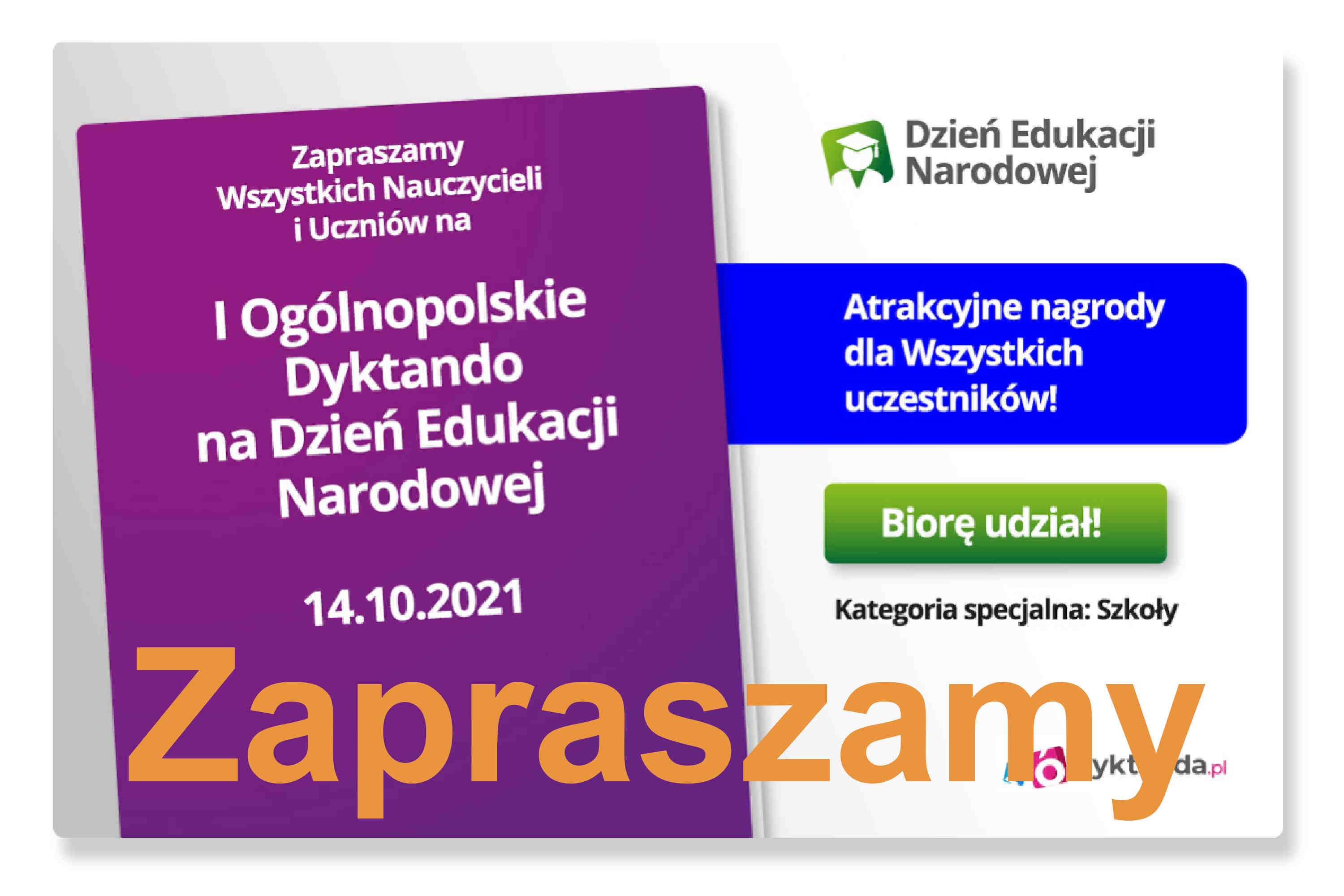 Dyktanda - Zapraszamy