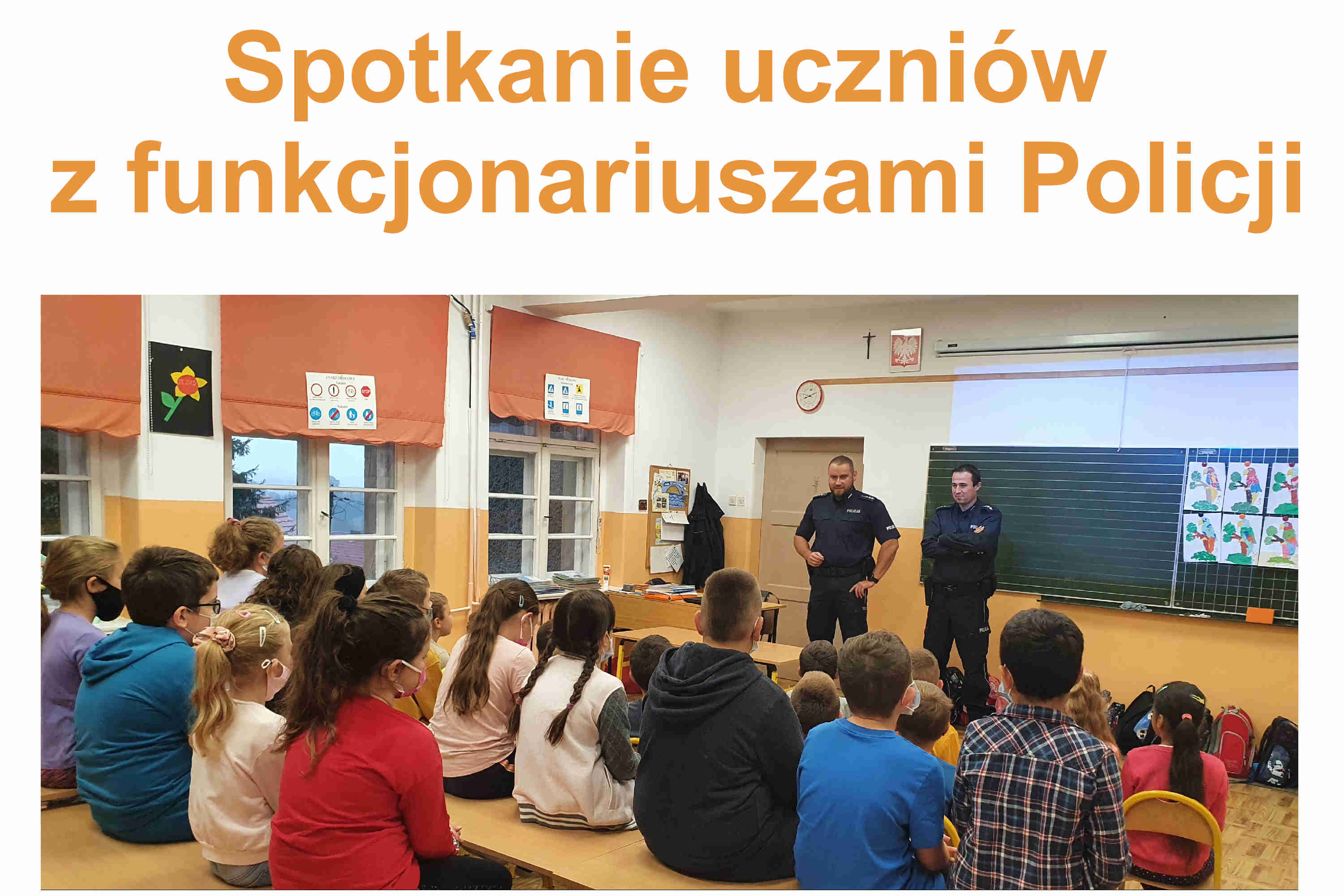 Pouczające spotkanie z funkcjonariuszami Policji
